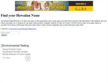 Tablet Screenshot of hawaiiannames.hisurf.com