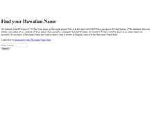 Tablet Screenshot of hawaiianpetnames.hisurf.com